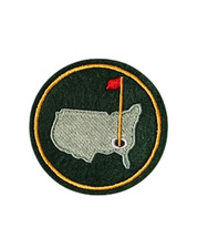B&uuml;gelbild Patch Aufn&auml;her Golfplatz Golf Sport Basteln N&auml;hen Stickbild &Oslash; 7,5cm