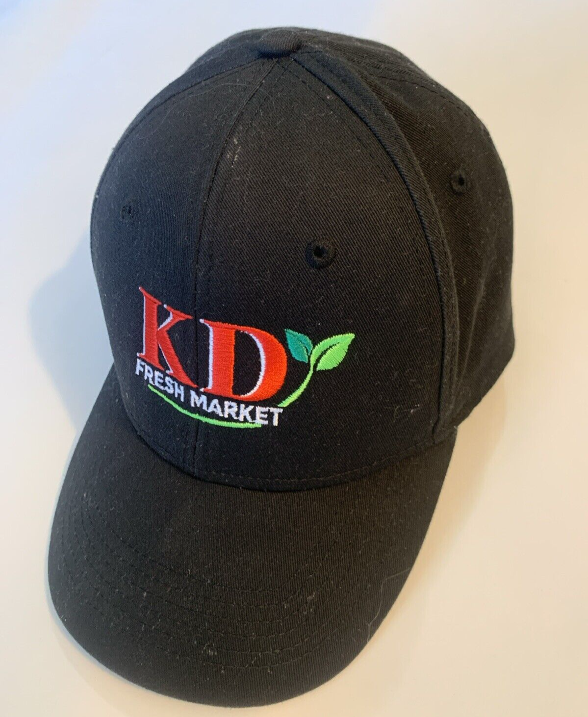 KD Fresh Market Adjustable Unisex Embroidered Cap - Black