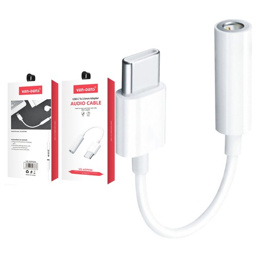 Ven-Dens AUX Audio für USB-C auf 3,5 mm Stecker Adapter VD-ADP006 - Bild 1 von 24