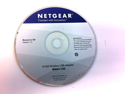 Netgear Resource CD Version 1.3 N 150 Wireless USB Adapter WNA 1100 2010 53