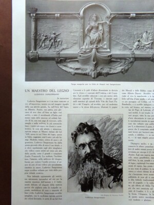 1925 article Master of Wood Ludovico Sangermano Russian Sword Cradle