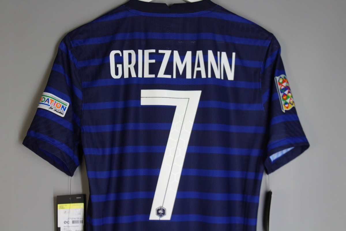 NWT FRANCE NATIONAL TEAM 2020 HOME AUTHENTIC JERSEY SHIRT #7