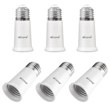 Socket Extender Extension Adapter Max 200W Light Bulb Extender Light Bulb 6 Pcs