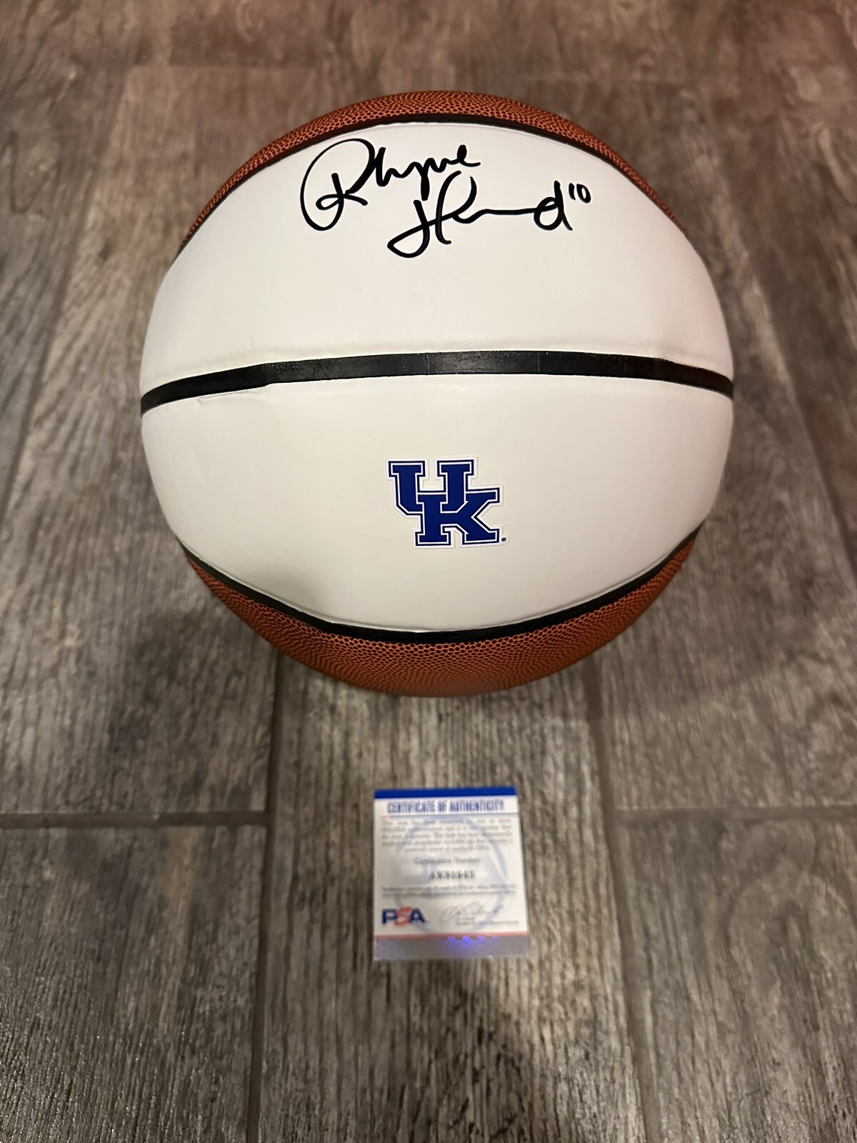 Rhyne Howard Autographed Signed Kentucky Wildcats BASKETBALL PSA/DNA COA WILDCAT 