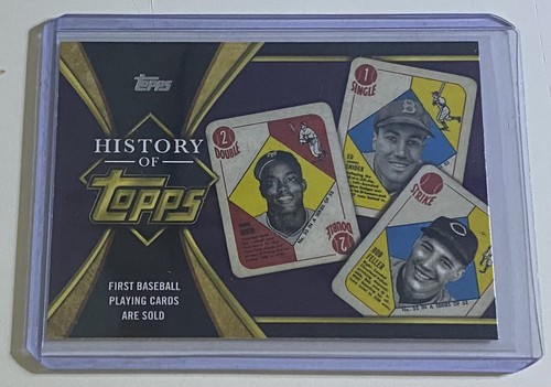 Topps History Box History Of Topps 2021 Topps Series 1 First Baseball Playing Cards Sold ...