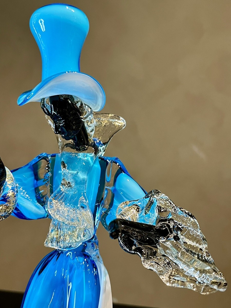 Art Glass, Venetian Murano, Black Dancer by Franco Toffolo