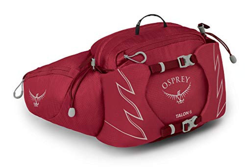 (TG. O/S) Osprey Talon 6 Zaino da Hiking per Uomo, Cosmic Red - O/S - NUOVO