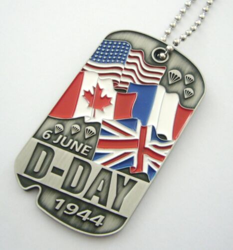 D-DAY FLAGS  (Commémorative Dog Tag) - Photo 1/1