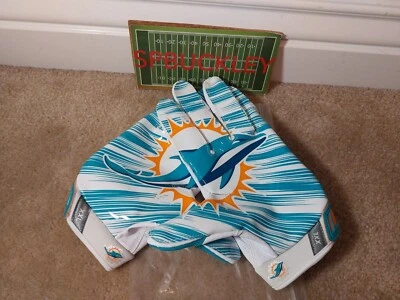 NIKE VAPOR JET 3.0 NFL MIAMI DOLPHINS RECEIVERS FOOTBALL GLOVES, PGF339-171