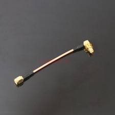 2x Cavo Prolunga Antenna Trasmettitore Jack SMA a SMA Angolo Retto per RC FPV