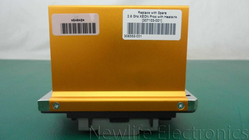 HP 307103-001 Intel Xeon 2.8GHz 400MHz 512KB CPU w/ Heatsink - Image 2 of 4