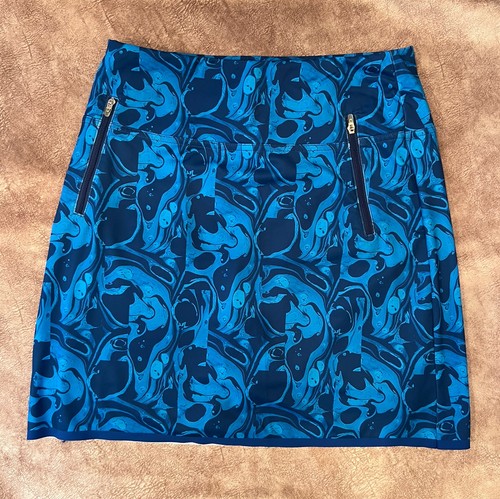 Annika women athletic golf skirt blue 