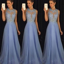 Women Formal Wedding Bridesmaid Evening Party Ball Prom Gown Long Cocktail Dress