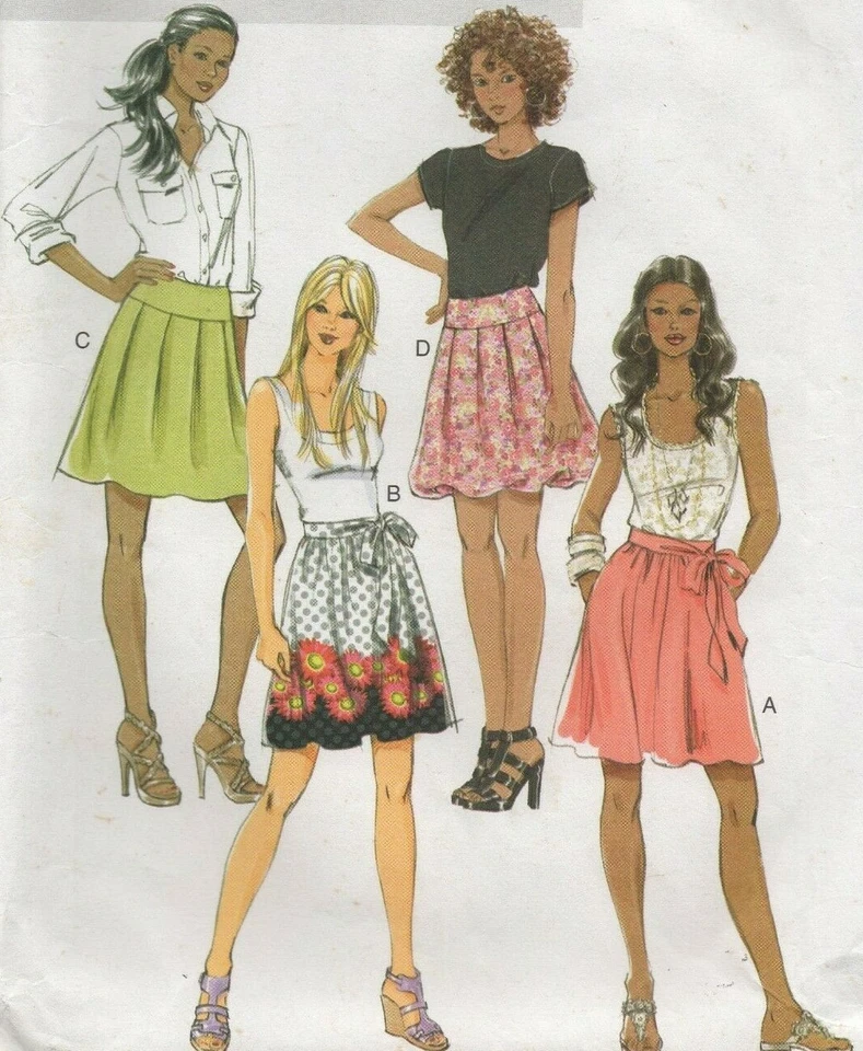 Butterick Sewing Pattern 5613 VERY EASY Flared Skirts Wide Yoke Boarder 14 16 - Image 4 of 4