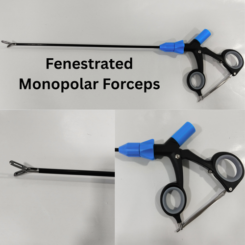 Fenestrated Monopolar Pinzette 5 mm Präzisions Laparoskopisches Chirurgisches Instrument CE