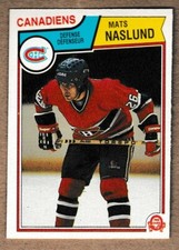 Mats Naslund 1983 OPC rookie hockey card # 193