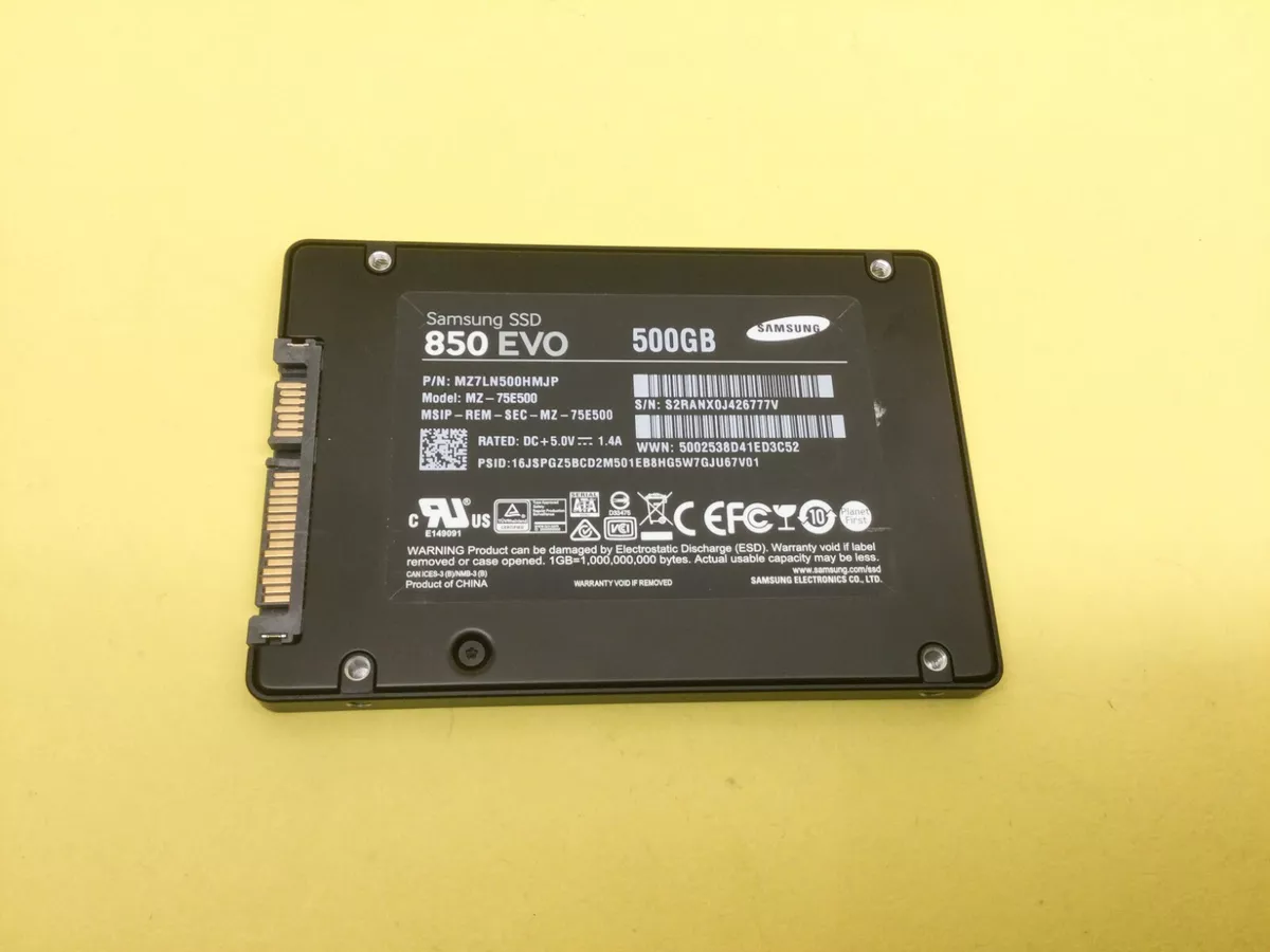 terrorismo Subir ir al trabajo Samsung 850 EVO Series 500GB SATA3 2.5&#039;&#039; Internal SSD MZ-75E500 |  eBay