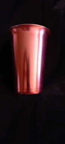 Anodized Aluminum Cups Pink 5 1/2 inch  Mid-Century-Modern  - Picture 6 of 6
