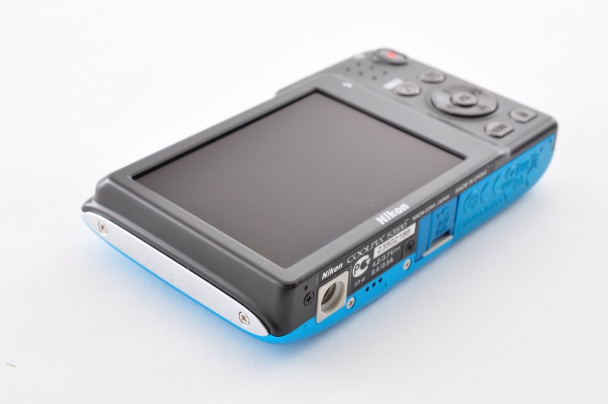 Nikon Coolpix S3100 Blue Excellent+++++ Compact Digital