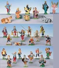 52 pieces shepherds FONTANINI colored cm 12 complete crib nativity