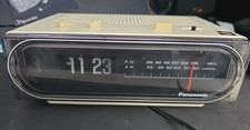 Panasonic RC-6010 Vintage White Flip AM/FM Alarm Clock Radio