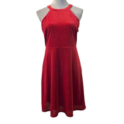 Y2k XL Sparkle Midi Halter Dress Romance Party Red Valentine | eBay