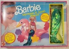 Vintage 1990 Mattel Barbie Bathtime Fun Mermaid & Swan Playset Outfit Orig Box