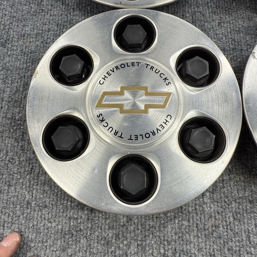 2003-06 Chevrolet Tahoe Silverado 1500 Center Cap Set Of 4 Astro Avalanche OEM - Picture 5 of 14