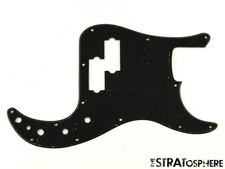 USED Fender Replacement Precision P Bass Black PICKGUARD Bass Guitar 3 Ply