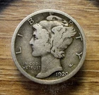 1920-P Mercury Dime - Actual Silver Coin Shown - Free Shipping & Tracking INV173