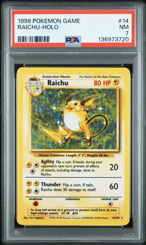 Raichu graded PSA 7 for sale on eBay