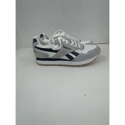 Reebok Womens Forte Racer White Casual Shoes Sneakers Size 8.5