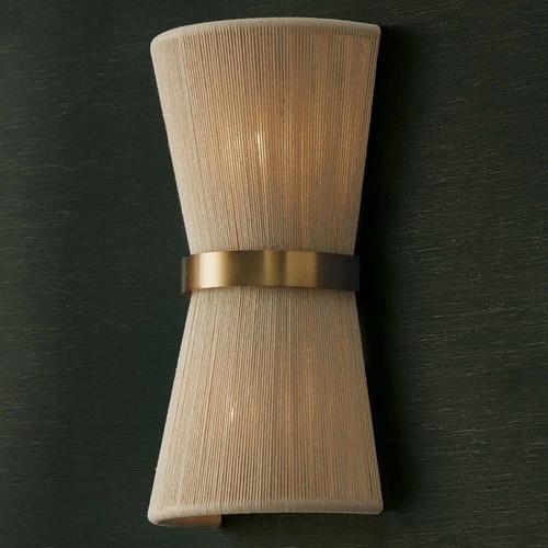 Capital Cecilia 16" High Natural Rope and Brass 2-Light Wall Sconce - Picture 3 of 7