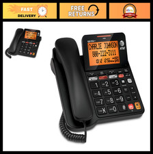 Corded Phone with Digital Answering System, Caller ID, Large Backlit Display  B