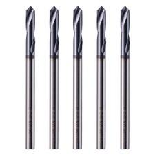 High Performance 5Pcs Solid Carbide Spotting Drill - AlTiN Coated, 90 Degree,...