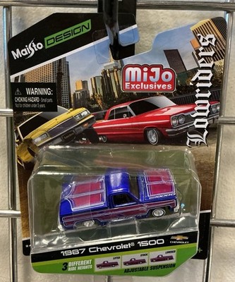 Maisto 2001 Mijo Exclusives Lowriders Blue 1987 Chevrolet 1500 Pickup Truck