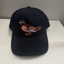Vtg 90s Sports Specialties Baltimore Orioles Snapback Hat Mens Black Wool MLB