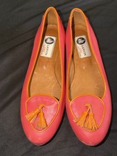 Vtg Lanvin Womens Casual Loafers Pink Orange ...