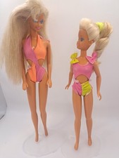 Wet n Wild Skipper und Barbie 80er retro vint...