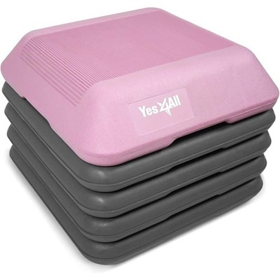 Aerobic Step Platform 16 x16 Height Adjustable 4 Risers Yes4All 16x16 High Home