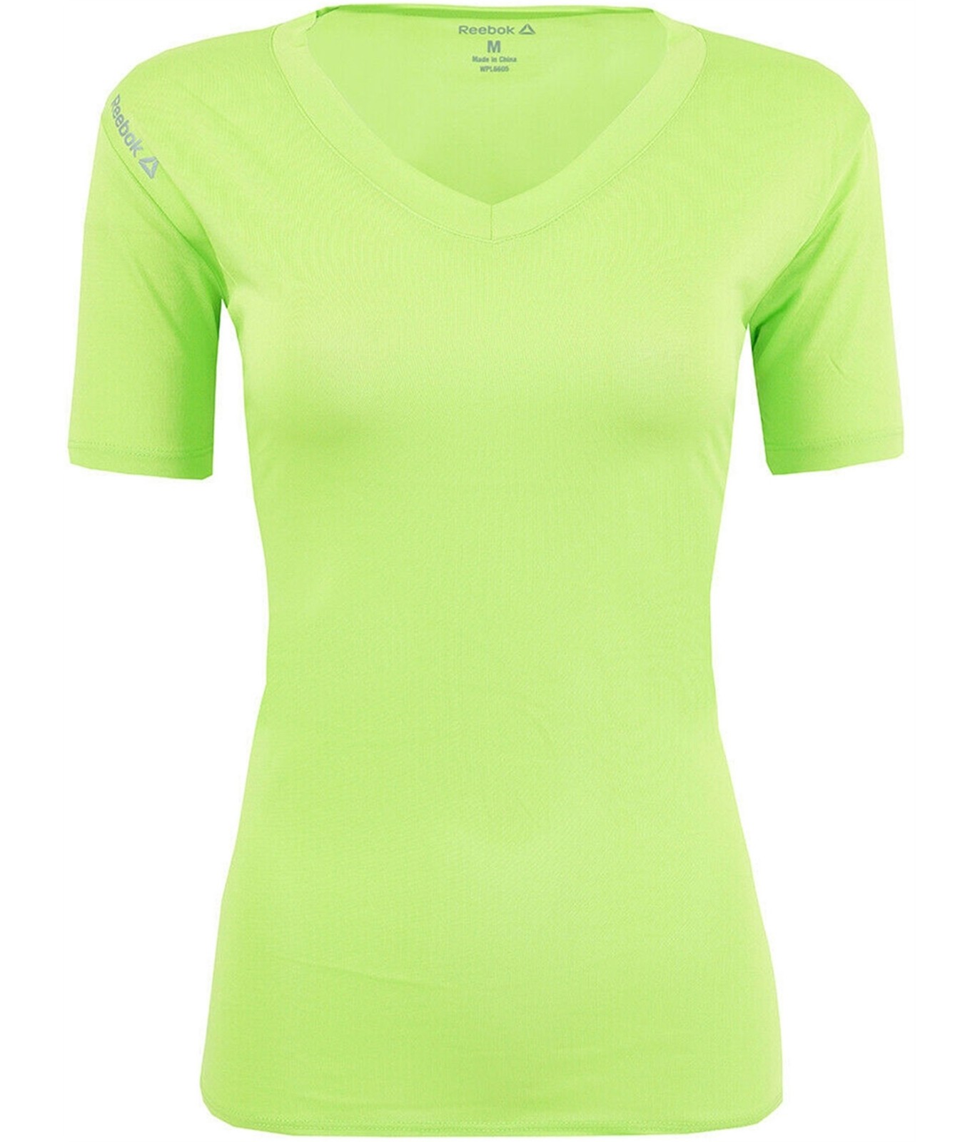 Reebok Womens Volt V-Neck Performance Basic T-Shi… - image 1