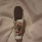 Vintage Miniature Porcelain Ceramic Woman’s Shoe Pink Rose Floral Decor Japan — photo 4