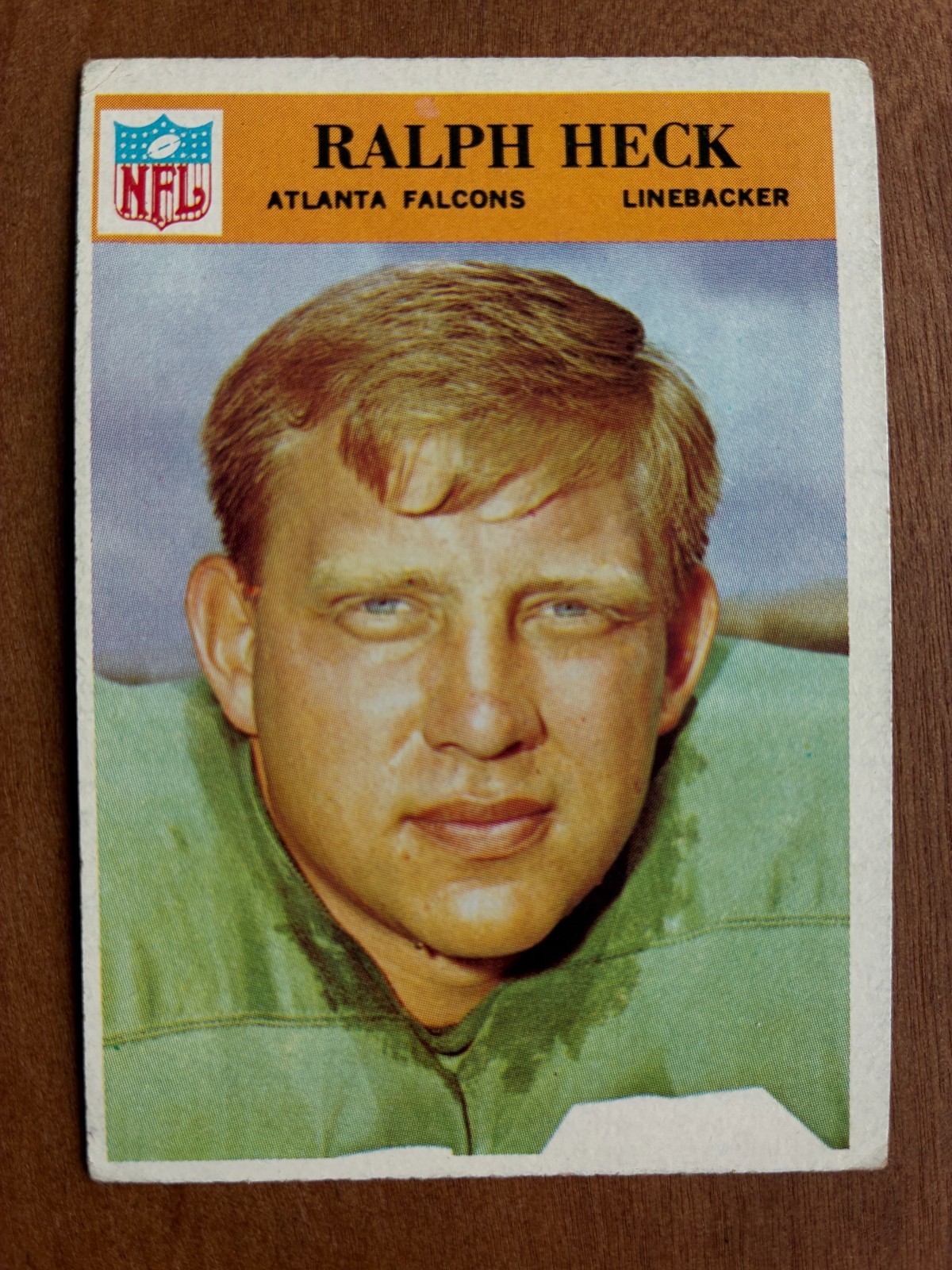 Ralph Heck #7 Football Cards 1966 Philadelphia trading card — raw and PSA graded price guide