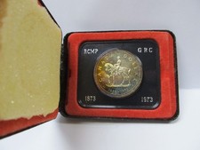 1973 ROYAL CANADIAN MOUNTED POLICE CENTENNIAL SILVER DOLLAR FBOX TONED
