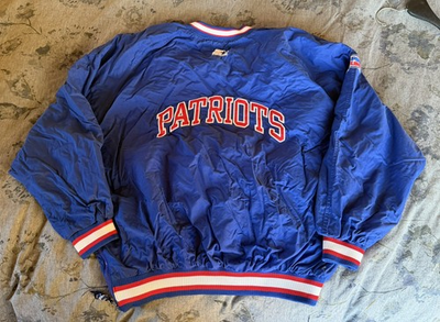 #ad #ad Vintage Starter Jacket Large Pro Line NEW ENGLAND PATRIOTS Pullover Jacket XL $135.00