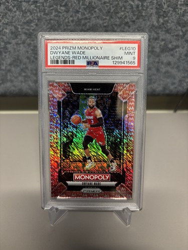 Dwyane Wade [Red Millionaire Shimmer] #LEG10 2024 Panini Prizm Monopoly Legends card