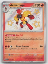 Armarouge 115/091 Paldean Fates Pokemon Holo NM Shiny Rare on eBay