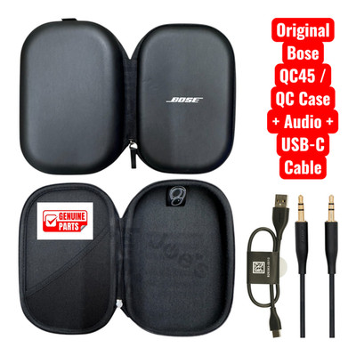 Bose QC45 QC SE OEM Case Audio Cable USB-C Charger Replacement Bundle Kit New