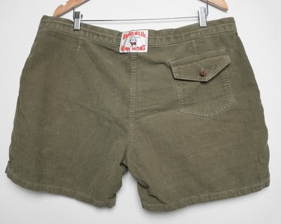 BIRDWELL Beach Britches Green Corduroy Shorts Size 39 | eBay