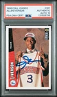 Graded 1996 Collector's Choice Allen Iverson #301 RC Card PSA 10 Auto Grade